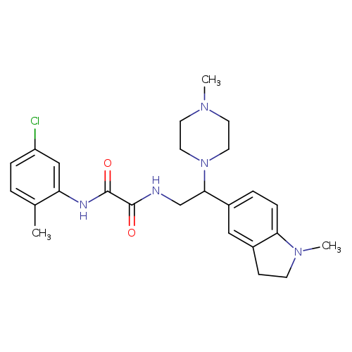 N'-(5-chloro-2-methylphenyl)-N-[2-(1-methyl-2,3-dihydro-1H-indol-5-yl)-2-(4-methylpiperazin-1-yl)ethyl]ethanediamide