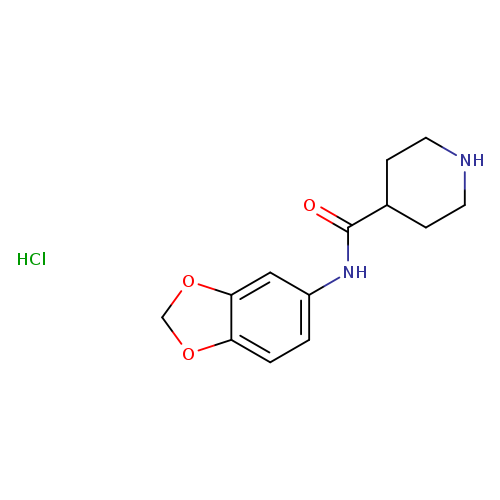 N-(2H-1,3-benzodioxol-5-yl)piperidine-4-carboxamide hydrochloride