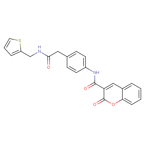 2-oxo-N-[4-({[(thiophen-2-yl)methyl]carbamoyl}methyl)phenyl]-2H-chromene-3-carboxamide