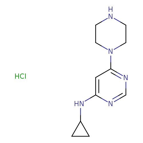 N-Cyclopropyl-6-(piperazin-1-yl)pyrimidin-4-amine hydrochloride