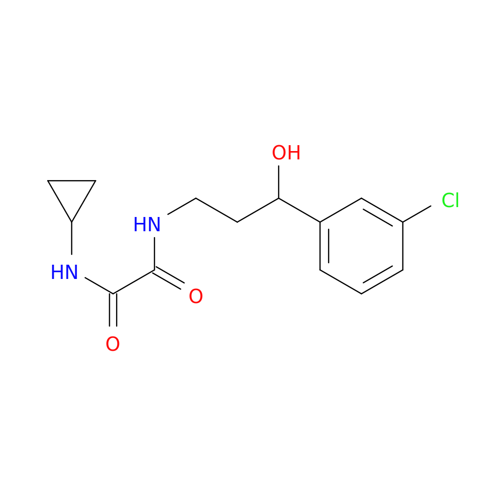 N'-[3-(3-chlorophenyl)-3-hydroxypropyl]-N-cyclopropylethanediamide
