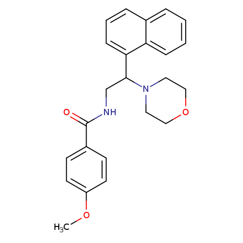 4-methoxy-N-[2-(morpholin-4-yl)-2-(naphthalen-1-yl)ethyl]benzamide
