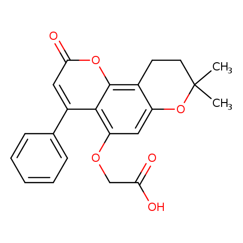 [(8,8-Dimethyl-2-oxo-4-phenyl-9,10-dihydro-2h,8h-pyrano[2,3-f]chromen-5-yl)oxy]acetic acid