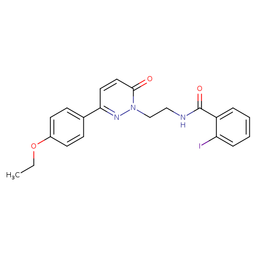N-{2-[3-(4-ethoxyphenyl)-6-oxo-1,6-dihydropyridazin-1-yl]ethyl}-2-iodobenzamide