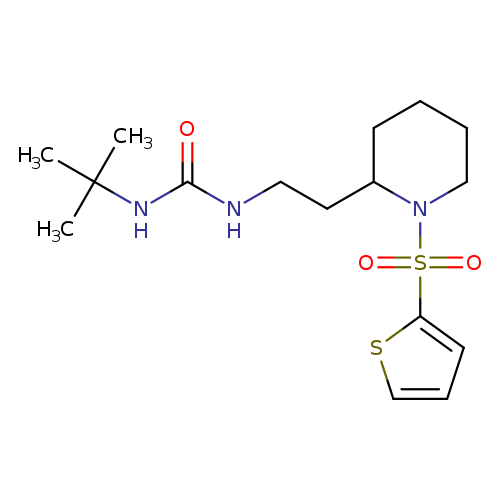 3-tert-butyl-1-{2-[1-(thiophene-2-sulfonyl)piperidin-2-yl]ethyl}urea