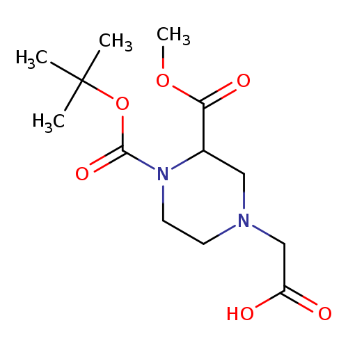 2-(4-(TERT-BUTOXYCARBONYL)-3-(METHOXYCARBONYL)PIPERAZIN-1-YL)ACETIC ACID