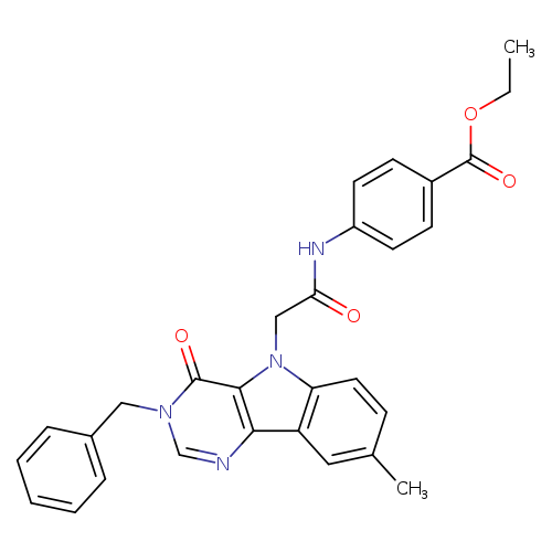ethyl 4-(2-{3-benzyl-8-methyl-4-oxo-3H,4H,5H-pyrimido[5,4-b]indol-5-yl}acetamido)benzoate