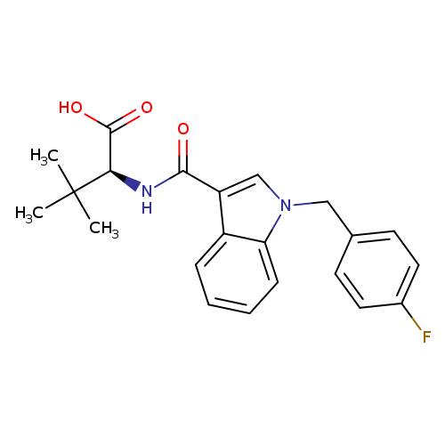 (S)-2-(1-(4-fluorobenzyl)-1H-indole-3-carboxamido)-3,3-dimethylbutanoicacid
