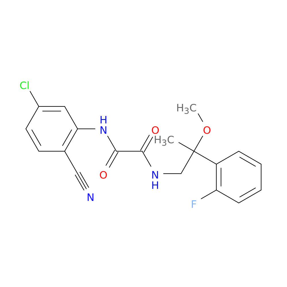 N-(5-chloro-2-cyanophenyl)-N'-[2-(2-fluorophenyl)-2-methoxypropyl]ethanediamide
