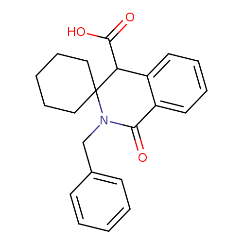 2'-benzyl-1'-oxo-2',4'-dihydro-1'H-spiro[cyclohexane-1,3'-isoquinoline]-4'-carboxylic acid