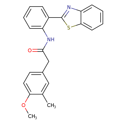 N-[2-(1,3-benzothiazol-2-yl)phenyl]-2-(4-methoxy-3-methylphenyl)acetamide