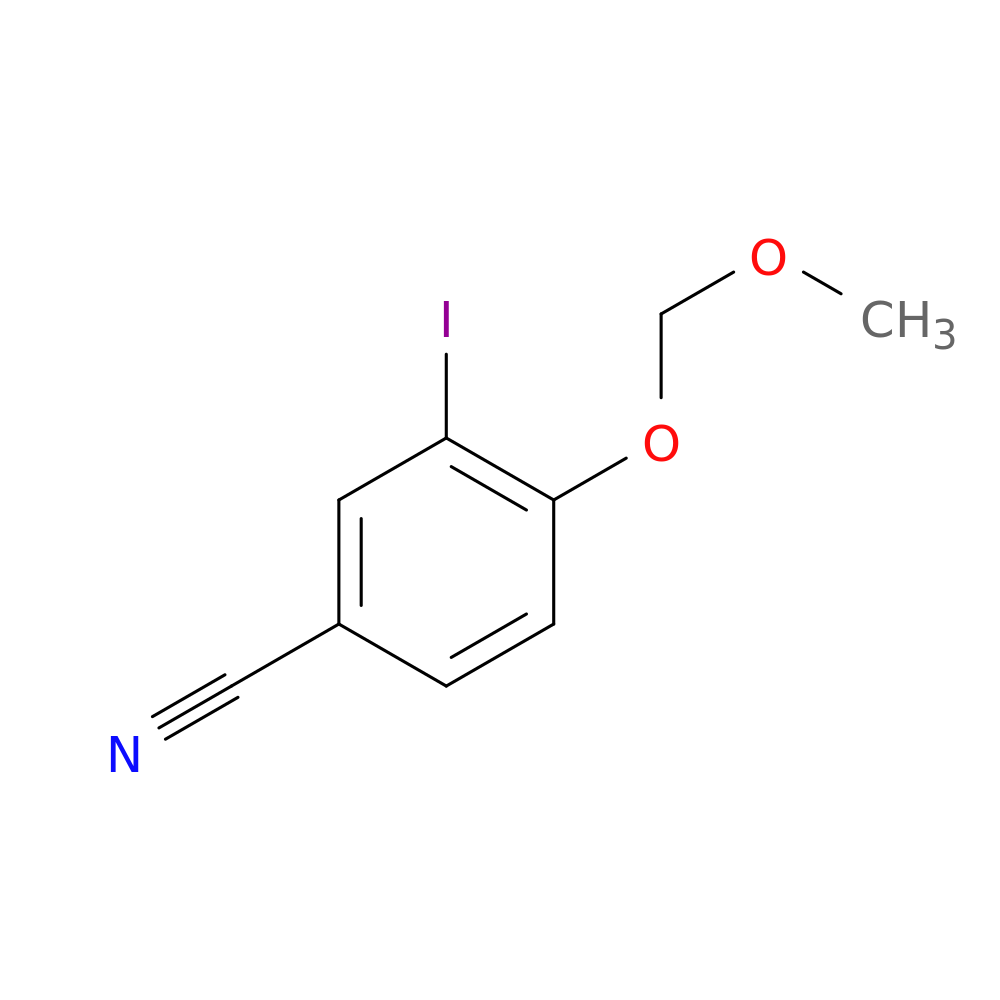 3-Iodo-4-(methoxymethoxy)benzonitrile
