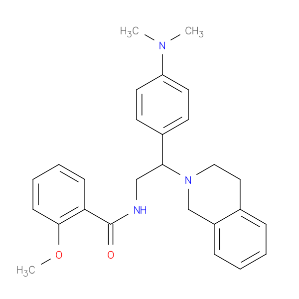 N-{2-[4-(dimethylamino)phenyl]-2-(1,2,3,4-tetrahydroisoquinolin-2-yl)ethyl}-2-methoxybenzamide
