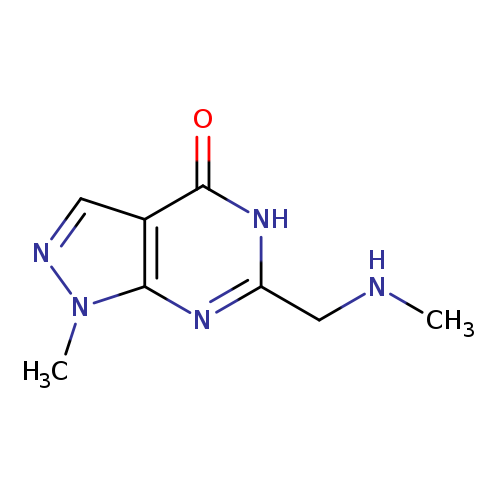 1-methyl-6-[(methylamino)methyl]-1H,4H,5H-pyrazolo[3,4-d]pyrimidin-4-one