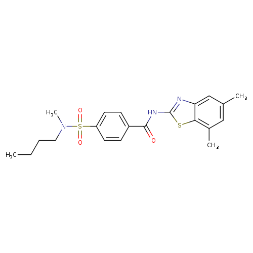4-[butyl(methyl)sulfamoyl]-N-(5,7-dimethyl-1,3-benzothiazol-2-yl)benzamide