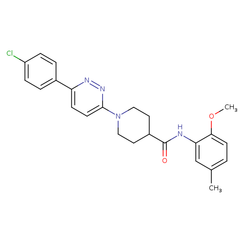1-[6-(4-chlorophenyl)pyridazin-3-yl]-N-(2-methoxy-5-methylphenyl)piperidine-4-carboxamide