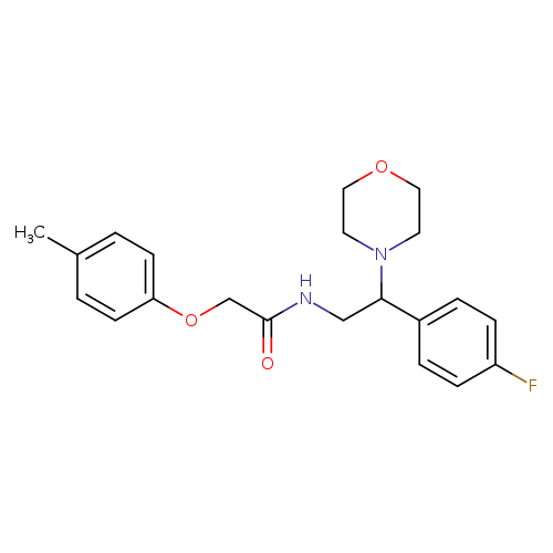 N-[2-(4-fluorophenyl)-2-(morpholin-4-yl)ethyl]-2-(4-methylphenoxy)acetamide