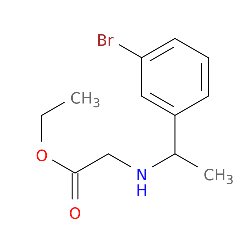 ethyl 2-{[1-(3-bromophenyl)ethyl]amino}acetate