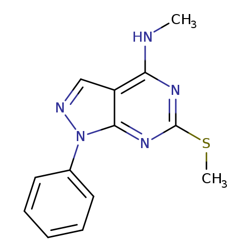 N-methyl-6-(methylsulfanyl)-1-phenyl-1H-pyrazolo[3,4-d]pyrimidin-4-amine