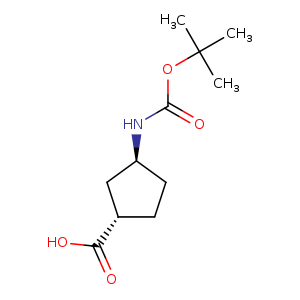 Cyclopentanecarboxylic acid, 3-[[(1,1-dimethylethoxy)carbonyl]amino]-, (1S,3S)-