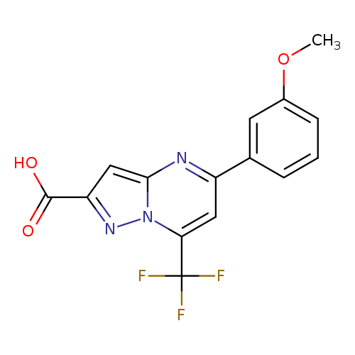 5-(3-Methoxyphenyl)-7-(trifluoromethyl)pyrazolo[1,5-a]pyrimidine-2-carboxylic acid