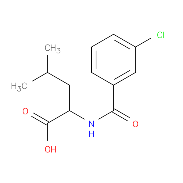 2-[(3-chlorophenyl)formamido]-4-methylpentanoic acid