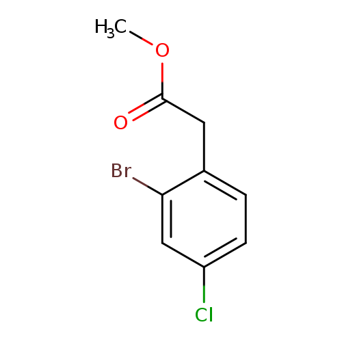 Benzeneacetic acid, 2-bromo-4-chloro-, methyl ester