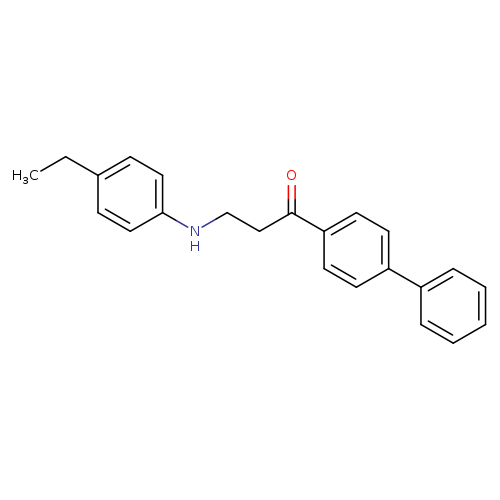 1-([1,1'-Biphenyl]-4-yl)-3-((4-ethylphenyl)amino)propan-1-one
