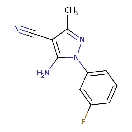 5-Amino-1-(3-fluorophenyl)-3-methyl-1h-pyrazole-4-carbonitrile
