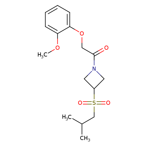 2-(2-methoxyphenoxy)-1-[3-(2-methylpropanesulfonyl)azetidin-1-yl]ethan-1-one