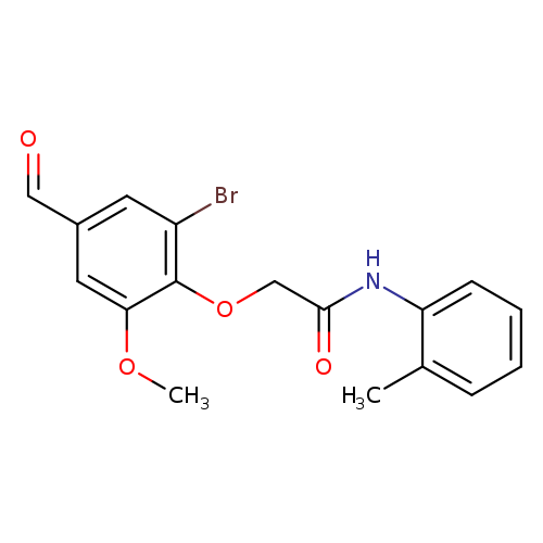 2-(2-bromo-4-formyl-6-methoxyphenoxy)-N-(2-methylphenyl)acetamide
