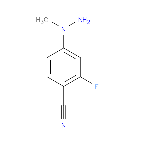 2-Fluoro-4-(1-methylhydrazin-1-yl)benzonitrile