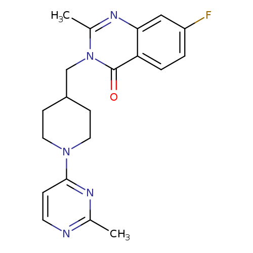 7-fluoro-2-methyl-3-{[1-(2-methylpyrimidin-4-yl)piperidin-4-yl]methyl}-3,4-dihydroquinazolin-4-one