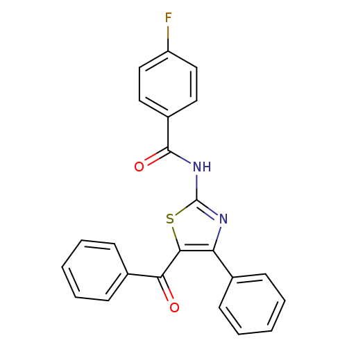 N-(5-benzoyl-4-phenyl-1,3-thiazol-2-yl)-4-fluorobenzamide