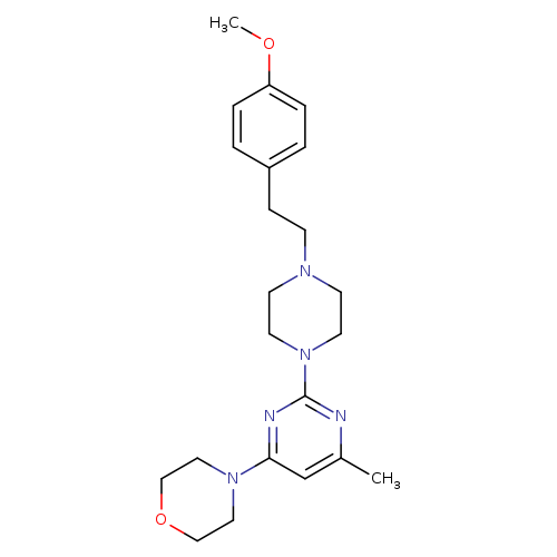 4-(2-{4-[2-(4-methoxyphenyl)ethyl]piperazin-1-yl}-6-methylpyrimidin-4-yl)morpholine