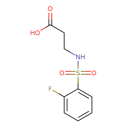 3-(2-fluorobenzenesulfonamido)propanoic acid