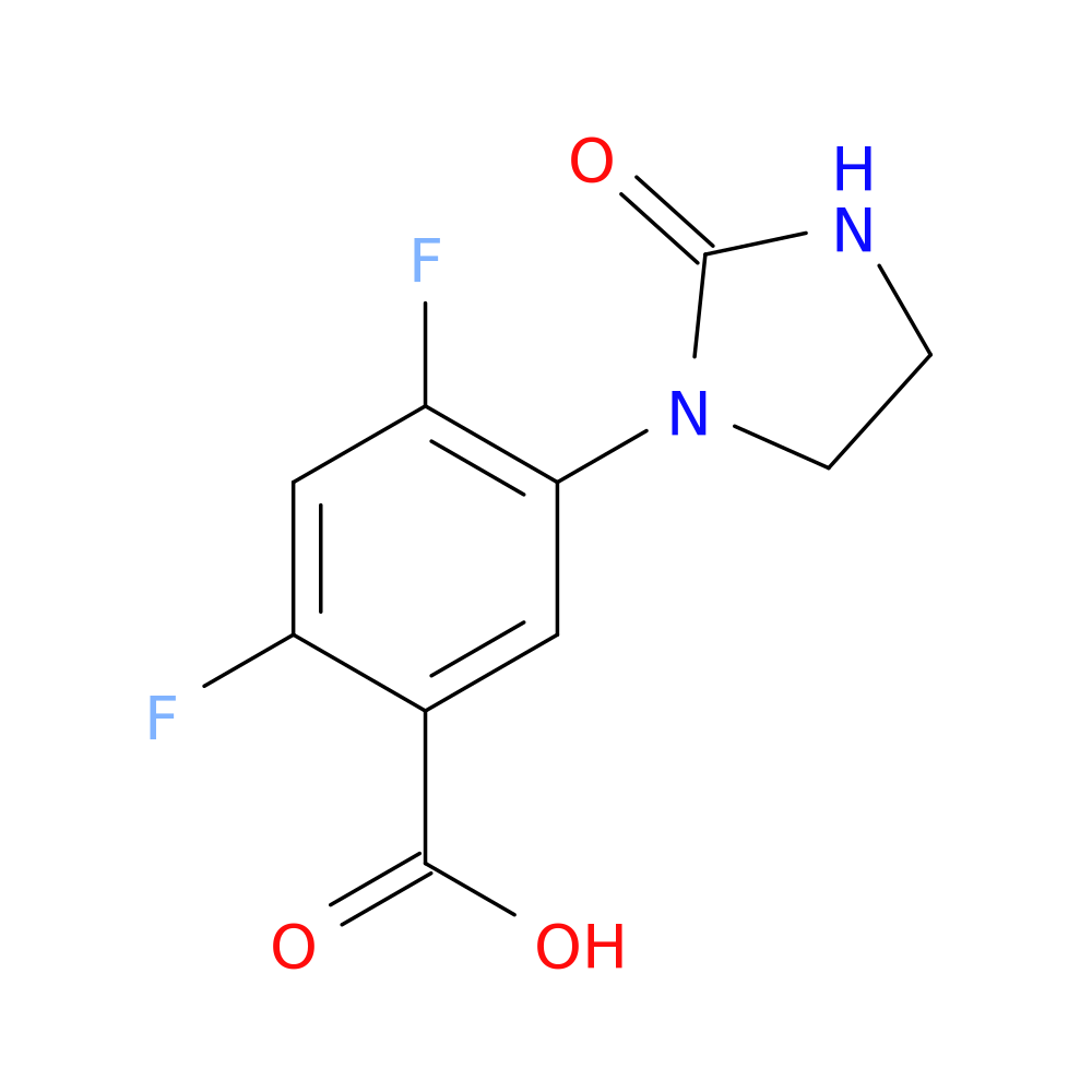 2,4-Difluoro-5-(2-oxoimidazolidin-1-yl)benzoic Acid