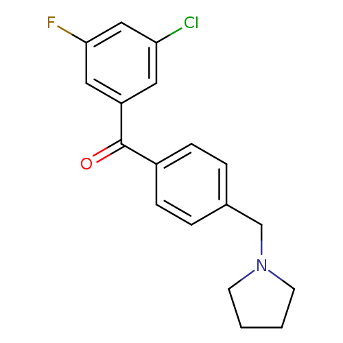 3-Chloro-5-fluoro-4'-pyrrolidinomethyl benzophenone