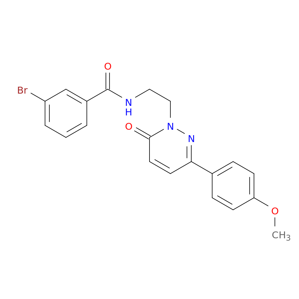 3-bromo-N-{2-[3-(4-methoxyphenyl)-6-oxo-1,6-dihydropyridazin-1-yl]ethyl}benzamide