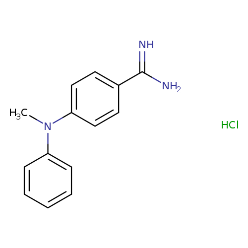 4-[methyl(phenyl)amino]benzene-1-carboximidamide hydrochloride