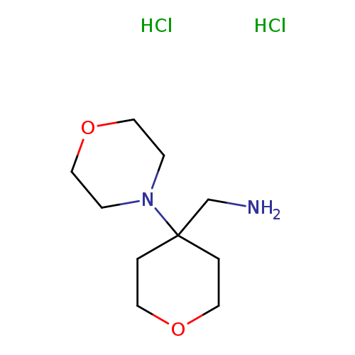 [4-(morpholin-4-yl)oxan-4-yl]methanamine dihydrochloride