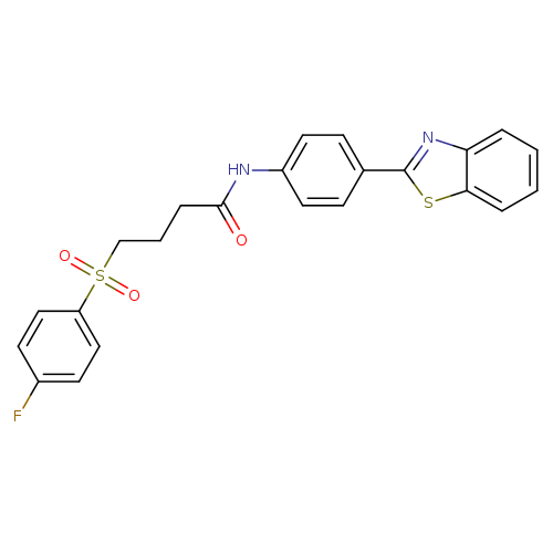 N-[4-(1,3-benzothiazol-2-yl)phenyl]-4-(4-fluorobenzenesulfonyl)butanamide