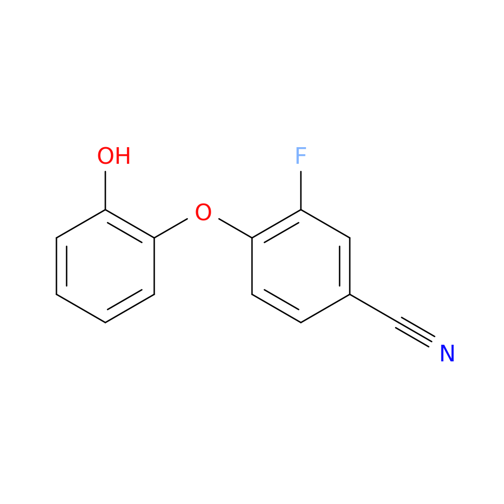3-fluoro-4-(2-hydroxyphenoxy)benzonitrile