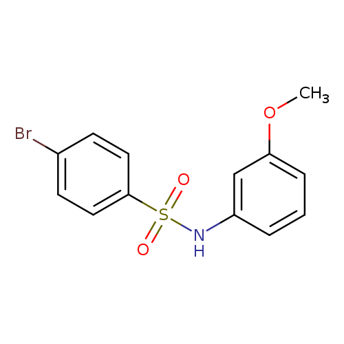 4-bromo-N-(3-methoxyphenyl)benzenesulfonamide