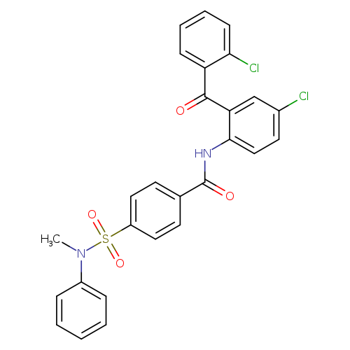 N-[4-chloro-2-(2-chlorobenzoyl)phenyl]-4-[methyl(phenyl)sulfamoyl]benzamide