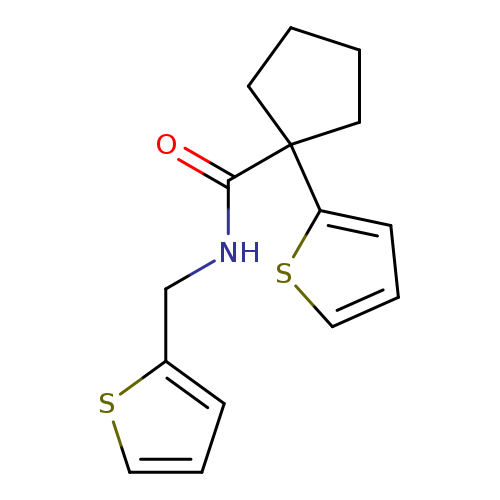 1-(thiophen-2-yl)-N-[(thiophen-2-yl)methyl]cyclopentane-1-carboxamide