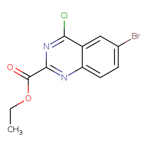2-Quinazolinecarboxylic acid, 6-bromo-4-chloro-, ethyl ester