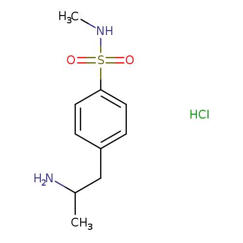 4-(2-aminopropyl)-N-methylbenzene-1-sulfonamide hydrochloride