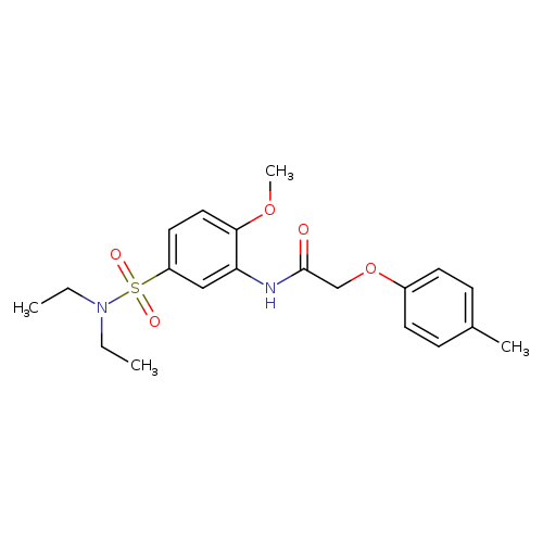 N-{5-[(diethylamino)sulfonyl]-2-methoxyphenyl}-2-(4-methylphenoxy)acetamide