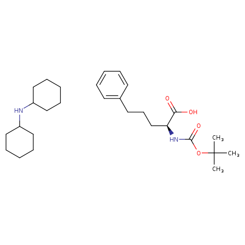 Benzenepentanoic acid, α-[[(1,1-dimethylethoxy)carbonyl]amino]-, (S)-, compd. with N-cyclohexylcyclohexanamine (1:1) (9CI)